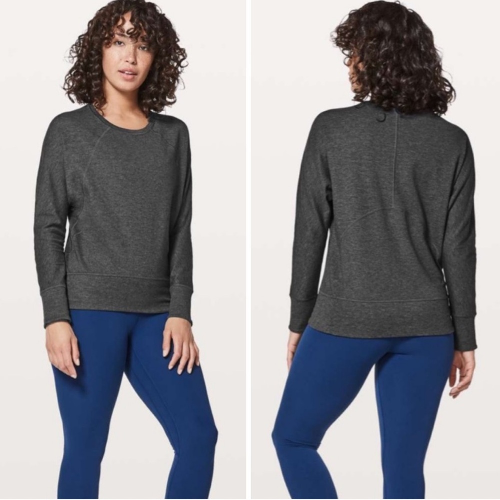 Lululemon Time Out Crew *Reversible
Heathered Kayak Blue / Heathered Dark Grey 8